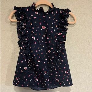 ⭐️EUC Rebecca Taylor Floral Sleeveless Blouse